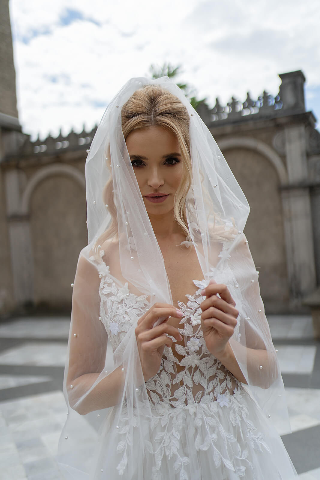 Regular pearl veil | DAMA Couture