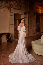 Glamour mermaid wedding dress Genevieve from DAMA Couture (back photo)