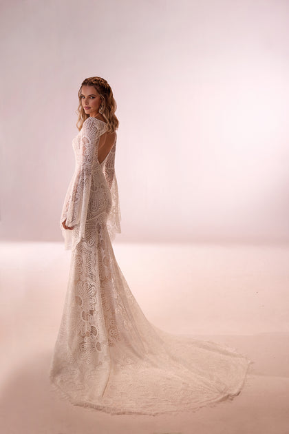boho chic lace wedding dress Wedding dress Maya