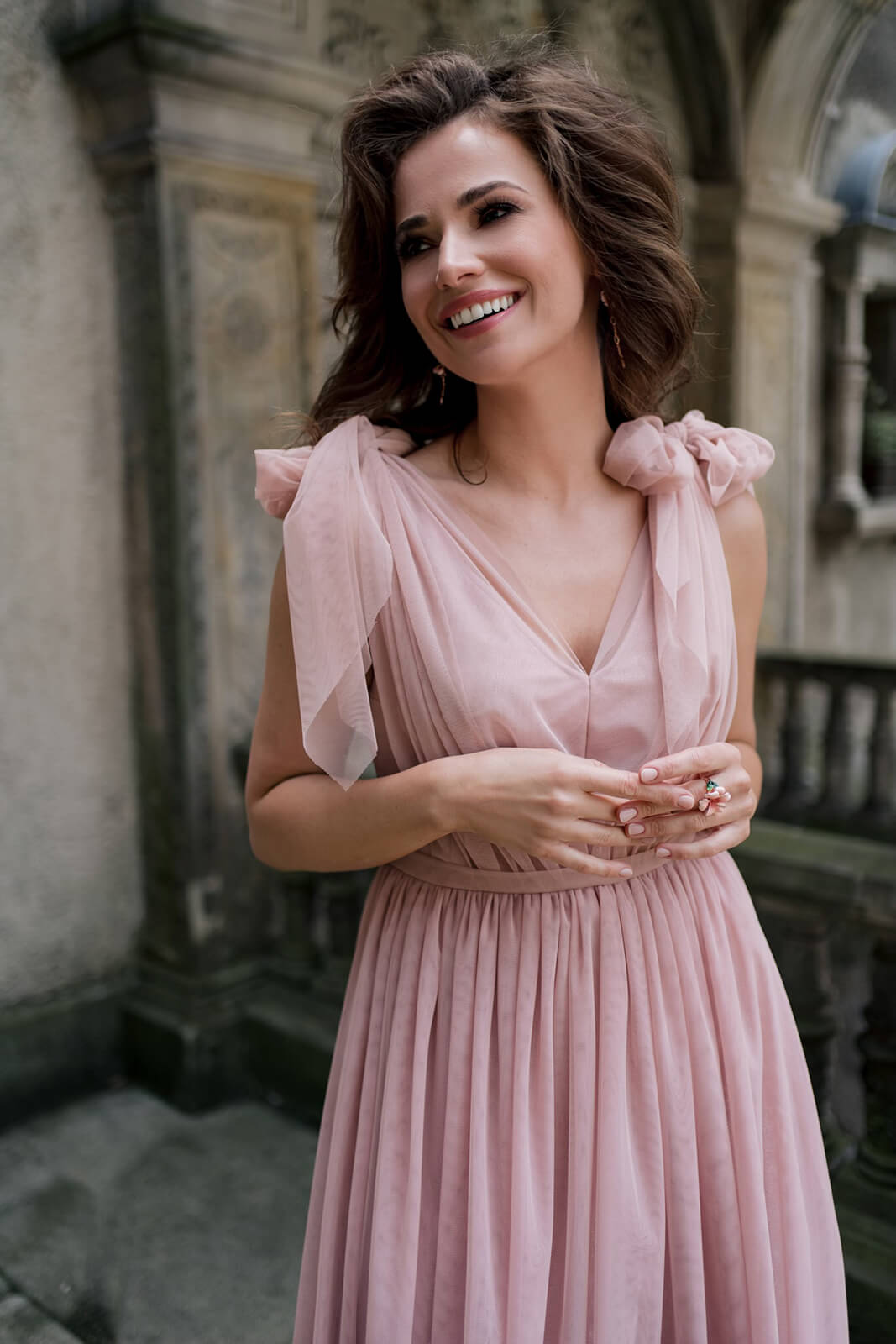 Cin Cin Pink – DAMA Couture short evening dress.