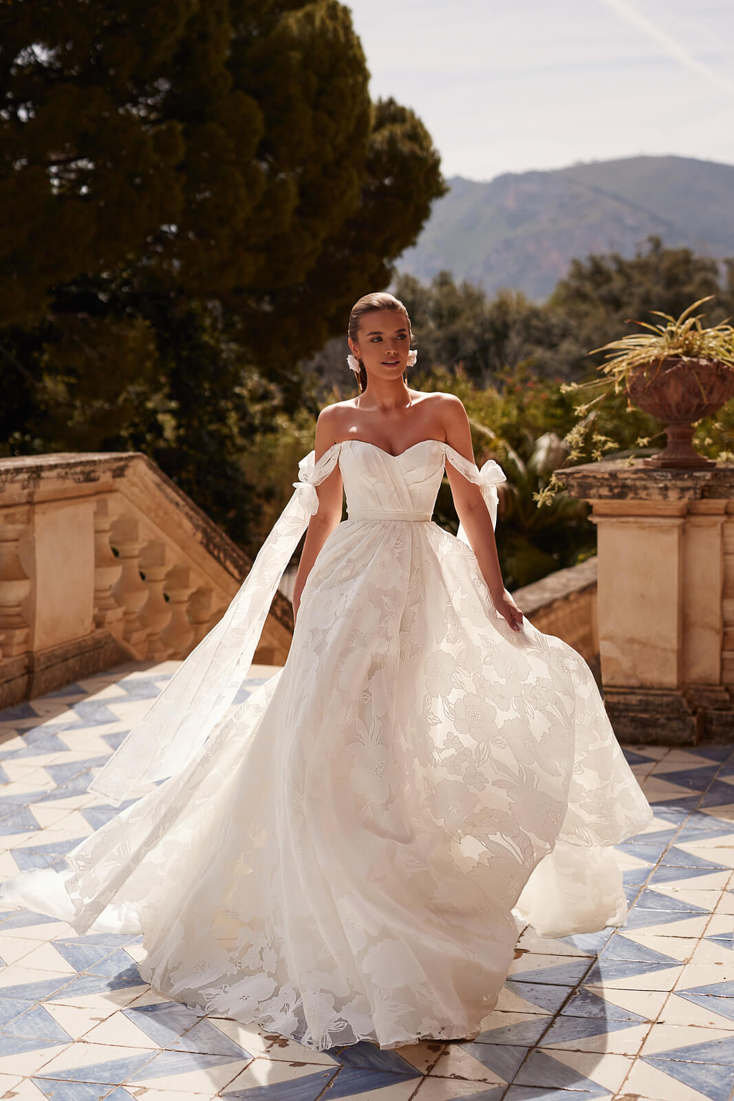 Lena – DAMA Couture wedding dress, front view.