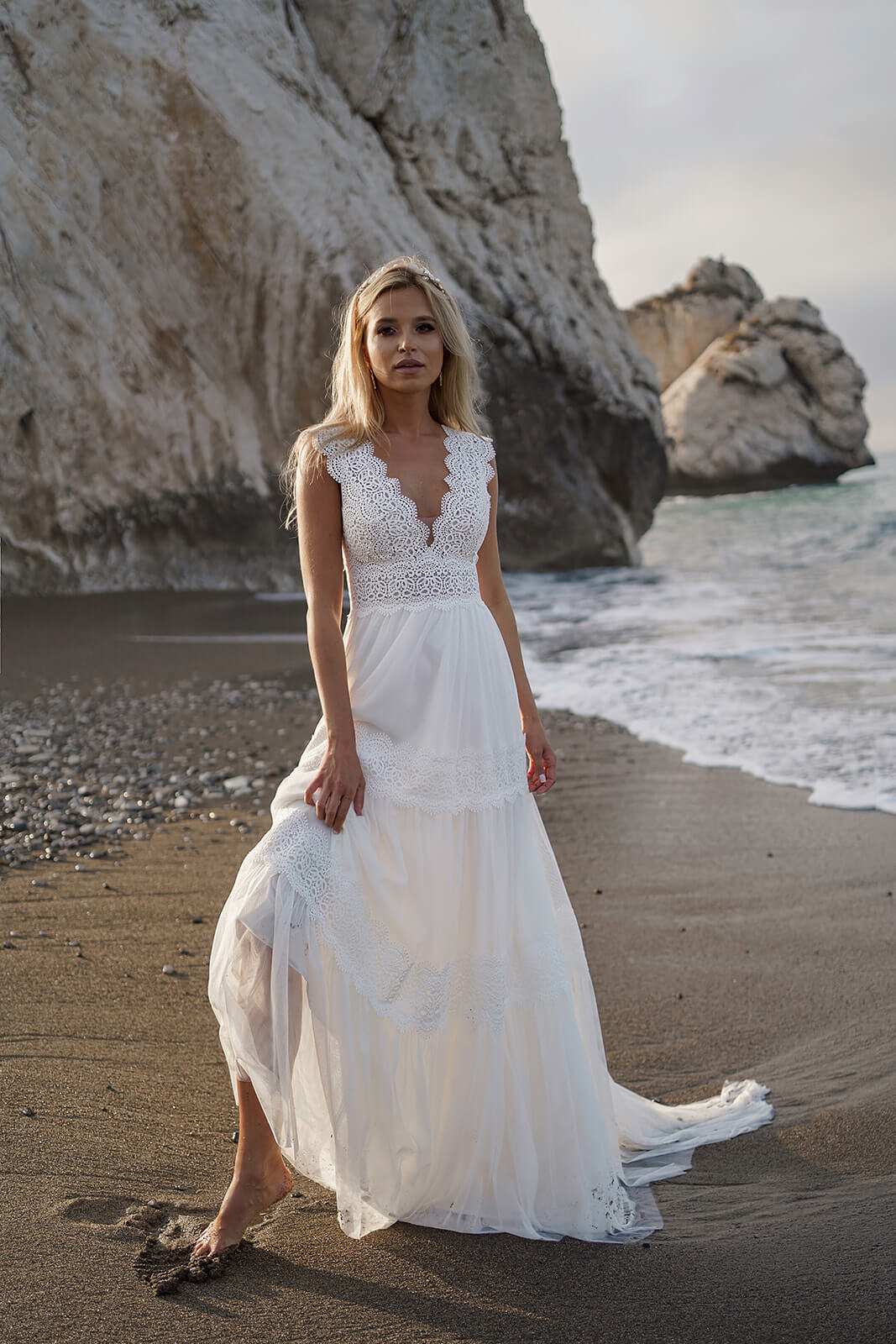 Wedding dress Lidia – A-line bridal gown, DAMA Couture.