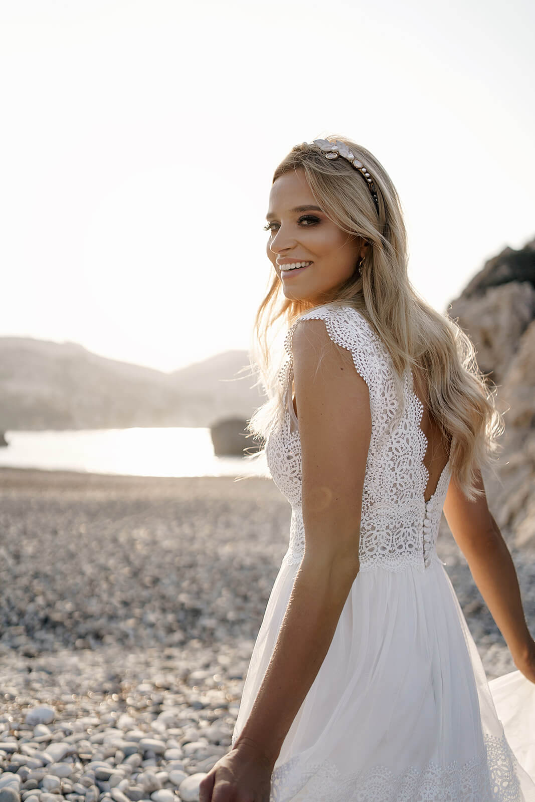 Wedding dress Lidia – A-line wedding dress by DAMA Couture.