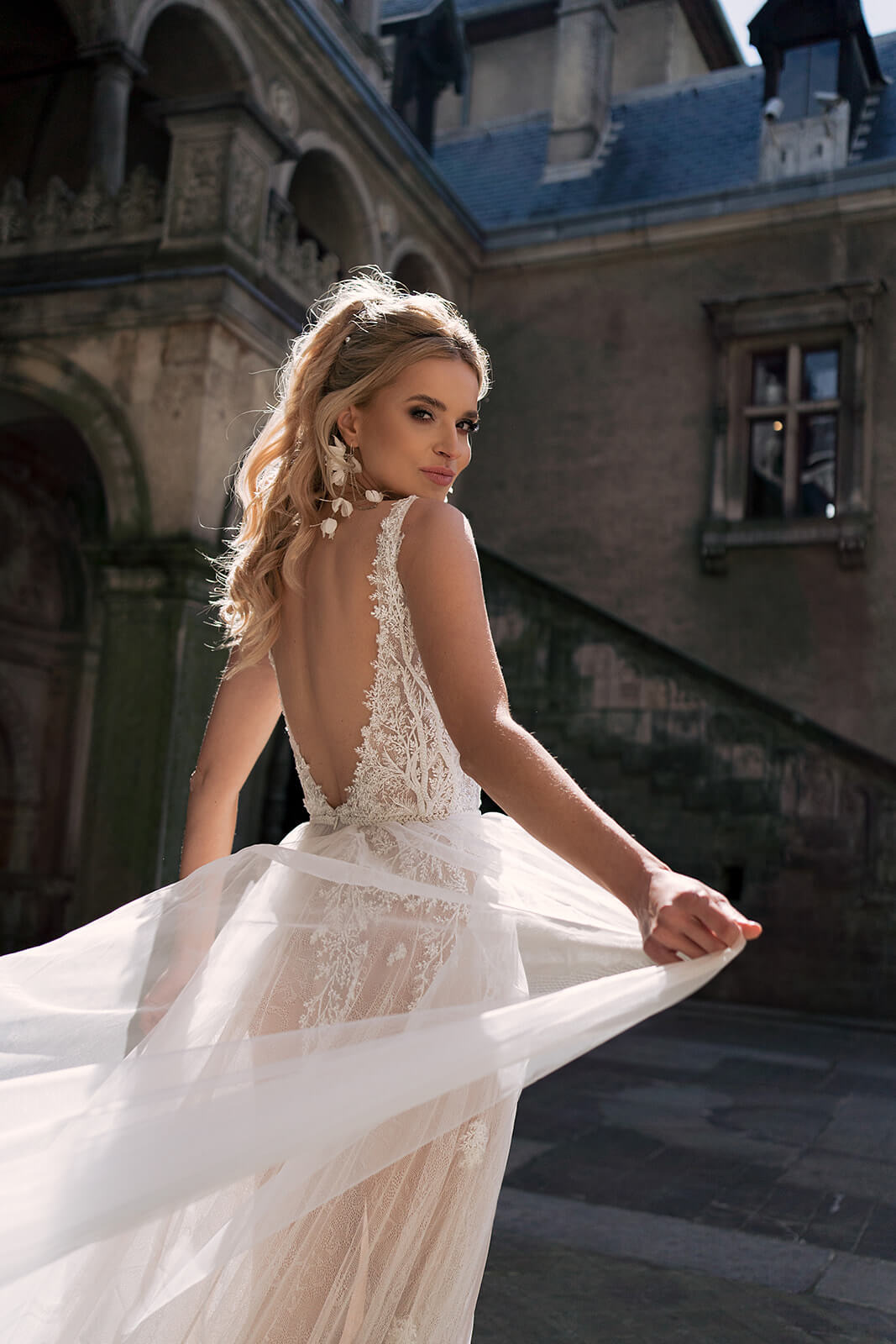 Livia – DAMA Couture wedding dress, front view.