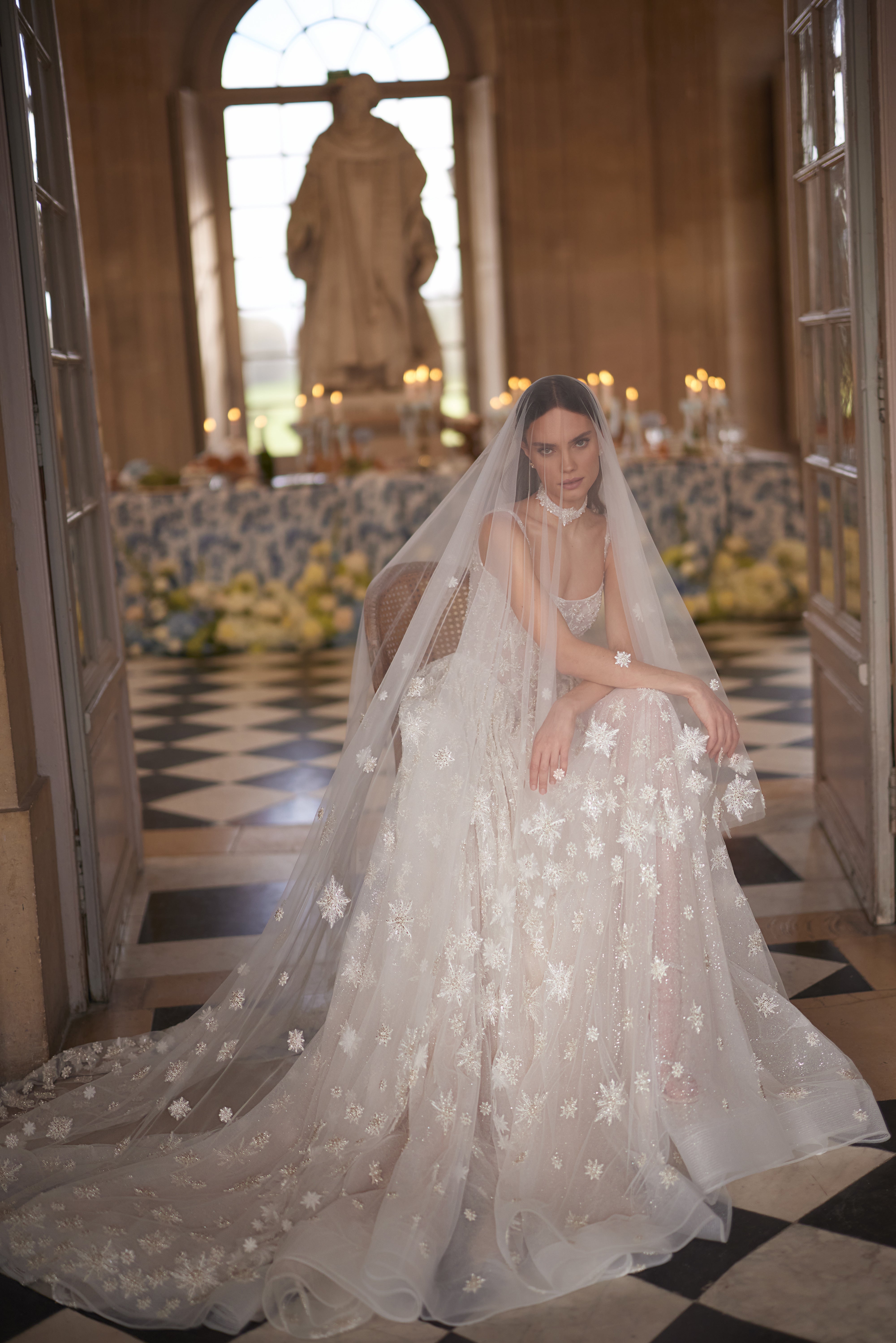 Milkyway bridal veil - star embroidery | DAMA Couture