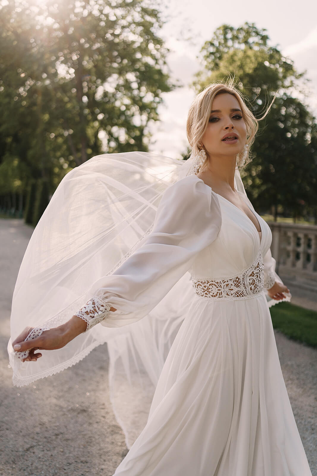 Cathedral vintage veil – cathedral wedding veil, DAMA Couture.