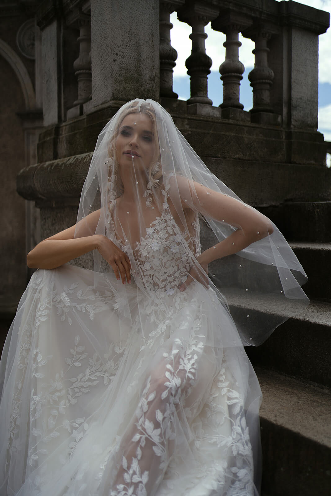 Regular pearl veil | DAMA Couture