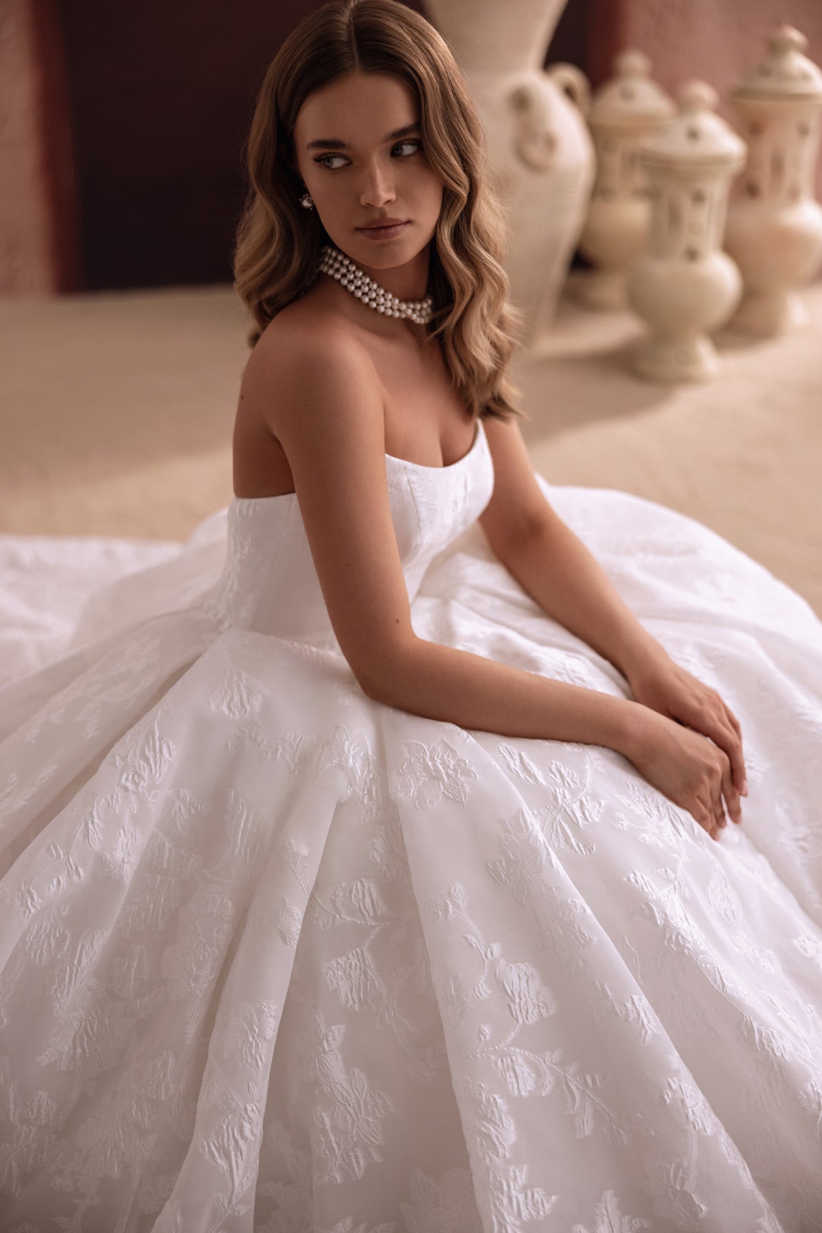 jacquard wedding dress Hebe An elegant A Men's Caborca Black Cherry color:ANNE BLACK 2026/6/15