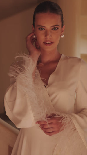 Bathrobe on video